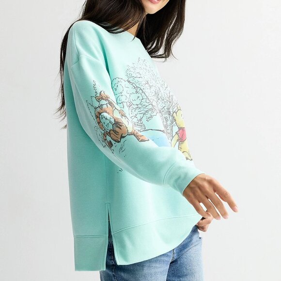 NWT Women’s Trevco Disney’s Winnie the Pooh Run Thru Pullover Sweatshirt - Small - Picture 2 of 4